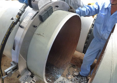 Separate Two To Half For Narrow Situation Pipe Grooving Machine Cutting High Precision