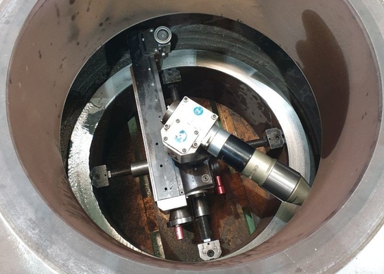 Dentro da linha de água pneumática montada processamento da flange da máquina de revestimento 610mm da flange RTJ